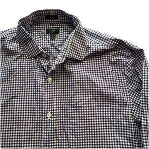 J. Crew‎ Ludlow 120's 2 Ply Purple Check Long Sleeve Button Shirt Men's Medium